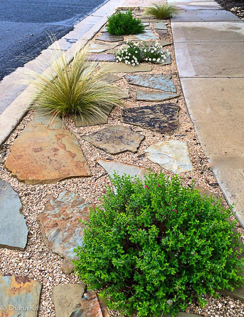 Turn sidewalk strip into curb appeal | Diana's Designs Austin